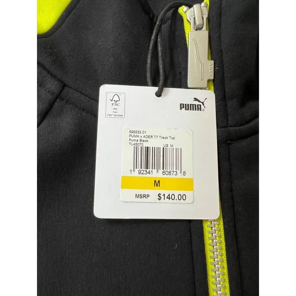 Puma x Ader T7 Men's Track Jacket Pant 95533 01Black/Neon Size M NWT
